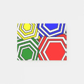 Überschneidung von Hexagons Post-it-Notes Post-it Klebezettel (Vorderseite)