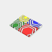 Überschneidung von Hexagons Post-it-Notes Post-it Klebezettel (angewinkelt)