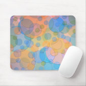Überschneidung von Pastell Circles Modernes Design Mousepad (Mit Mouse)