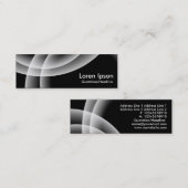 Überschneidung von Scherben - Schwarz Mini Visitenkarte (Vorne/Hinten)