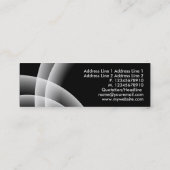 Überschneidung von Scherben - Schwarz Mini Visitenkarte (Rückseite)