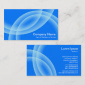 Überschneidung von Spheres - Blau Visitenkarte (Vorne/Hinten)