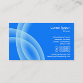 Überschneidung von Spheres - Blau Visitenkarte (Rückseite)