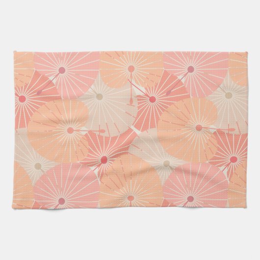 Überschneidungen mit chinesischen Fans Geschirrtuch (Horizontal)