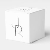 Überschneidungen | Schwarz auf Weiß Geschenkschachtel (Vorderseite)