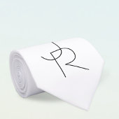 Überschneidungen | Schwarz auf Weiß Krawatte