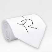 Überschneidungen | Schwarz auf Weiß Krawatte