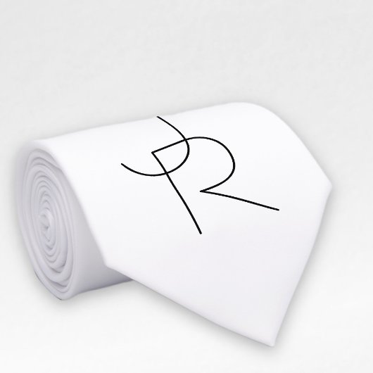 Überschneidungen | Schwarz auf Weiß Krawatte