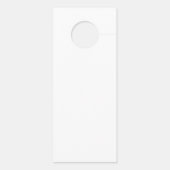 Überschneidungen | Schwarz auf Weiß Türanhänger (Rückseite)