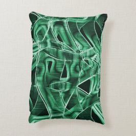 Überschneidungen und Kreuzungen von grünen Acrylat Dekokissen