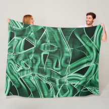 Überschneidungen und Kreuzungen von grünen Acrylat