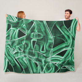 Überschneidungen und Kreuzungen von grünen Acrylat Fleecedecke