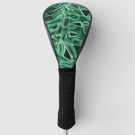 Überschneidungen und Kreuzungen von grünen Acrylat Golf Headcover
