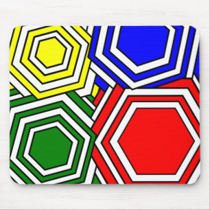 Überschneidungen von Hexagons Mousepad
