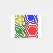 Überschneidungen von Hexagons Post-it Klebezettel (Vorderseite)