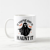 Überschön und gebucht, Halloween-Geist, Fledermäus Kaffeetasse (Links)