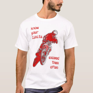 Überschreite Deine Grenzen Dirt Bike Motocross T-S T-Shirt