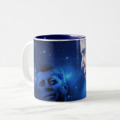 Überschreiten der Fackel, John F. Kennedy Barack Zweifarbige Tasse (Vorderseite Links)
