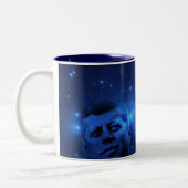 Überschreiten der Fackel, John F. Kennedy Barack Zweifarbige Tasse (Links)