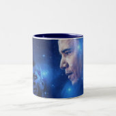 Überschreiten der Fackel, John F. Kennedy Barack Zweifarbige Tasse (Mittel)