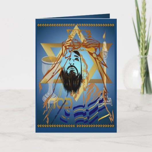 Überschreiten Sie über Collagen-Blau-Karte Karte (Vorderseite)