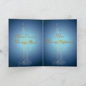 Überschreiten Sie über Collagen-Blau-Karte Karte (Innenseite)