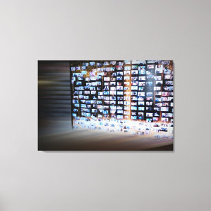 Überschreiten von Online-Grenzen Leinwanddruck