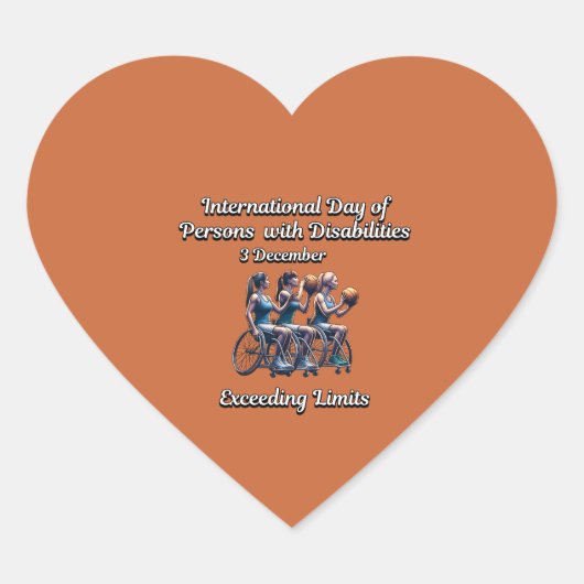 Überschreitung der Grenzwerte. Menschen mit Behind Herz-Aufkleber (Vorderseite)