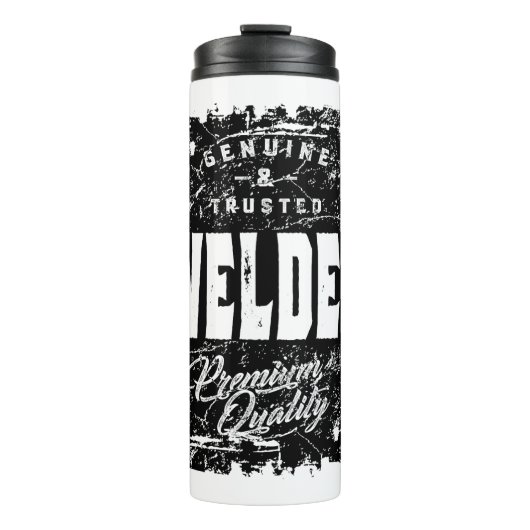 Überschrift für Welder-Arbeit Thermosbecher (Vorderseite)