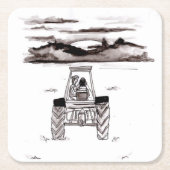 Überschrift in den rechteckiger pappuntersetzer (Vorderseite)