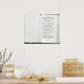 Überschrift zu "Vorschlag bescheiden" Poster (Küche)