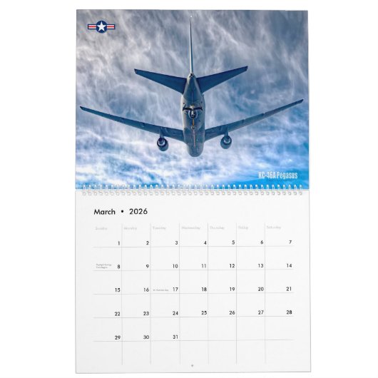 ÜBERSCHUSS VON ALUMINIUM - US-weite Militärluftfah Kalender (Mär 2026)