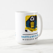 Überschüssig und Arbeitskraft-Wochen-Tasse Kaffeetasse (VorderseiteRechts)