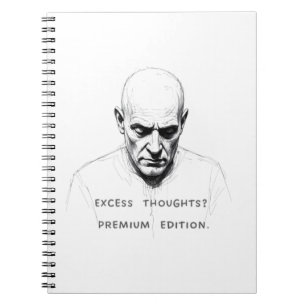 Überschüssige Gedanken? Premium Edition Notizblock