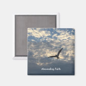Überschwängliches Faith Bird Magnet (Vorderseite/Rückseite)