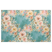ÜBERSCHWÄNGLICHKEIT Stoff mit Blumen (Fat Quarter (45,7 x 55,9 cm))