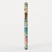 ÜBERSCHWÄNGLICHKEIT Stoff mit Blumen Case-Mate iPhone Hülle (Hinten/Rechts)