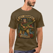 Überschwemmt Patch Stil T-Shirt (Vorderseite)