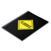 überschwemmt | Verkehrszeichen | SpiralNotebook Notizblock (Linke Seite)
