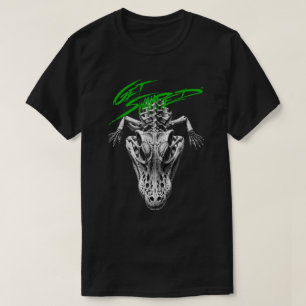 Überschwemmt werden Alligator Schädel 1 T-Shirt