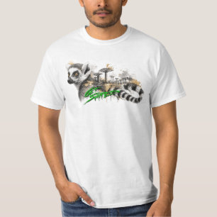 Überschwemmt werden Lemur Tinte T-Shirt