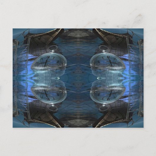 Überschwemmung Postkarte (Vorderseite)