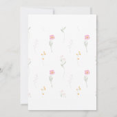 Überschwemmungen bei den Eltern von Spring Bride b Einladung (Rückseite)