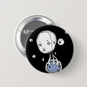 Überschwemmungs-Planet Button (Vorne & Hinten)