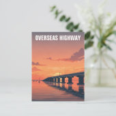 Übersee-Highway Key West Florida Reise Postkarte (Stehend Vorderseite)