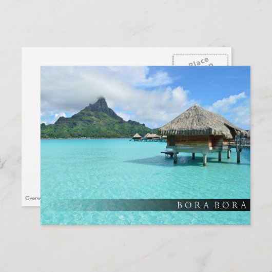 Überseebad Bora Bora Bar Postkarte (Vorne/Hinten)