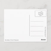 Überseebad Bora Bora, Französisch-Polynesien Postkarte (Rückseite)