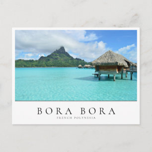 Überseebad Bora Bora, Französisch-Polynesien Postkarte