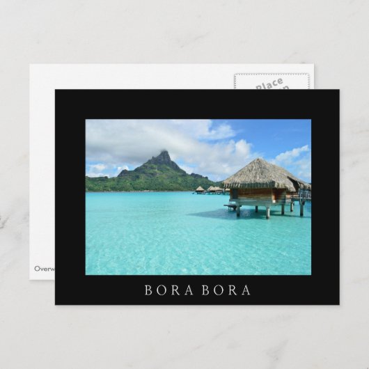 Überseebad Bora Bora Postkarte (Vorne/Hinten)