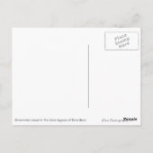 Überseebad Bora Bora weiße Postkarte (Rückseite)